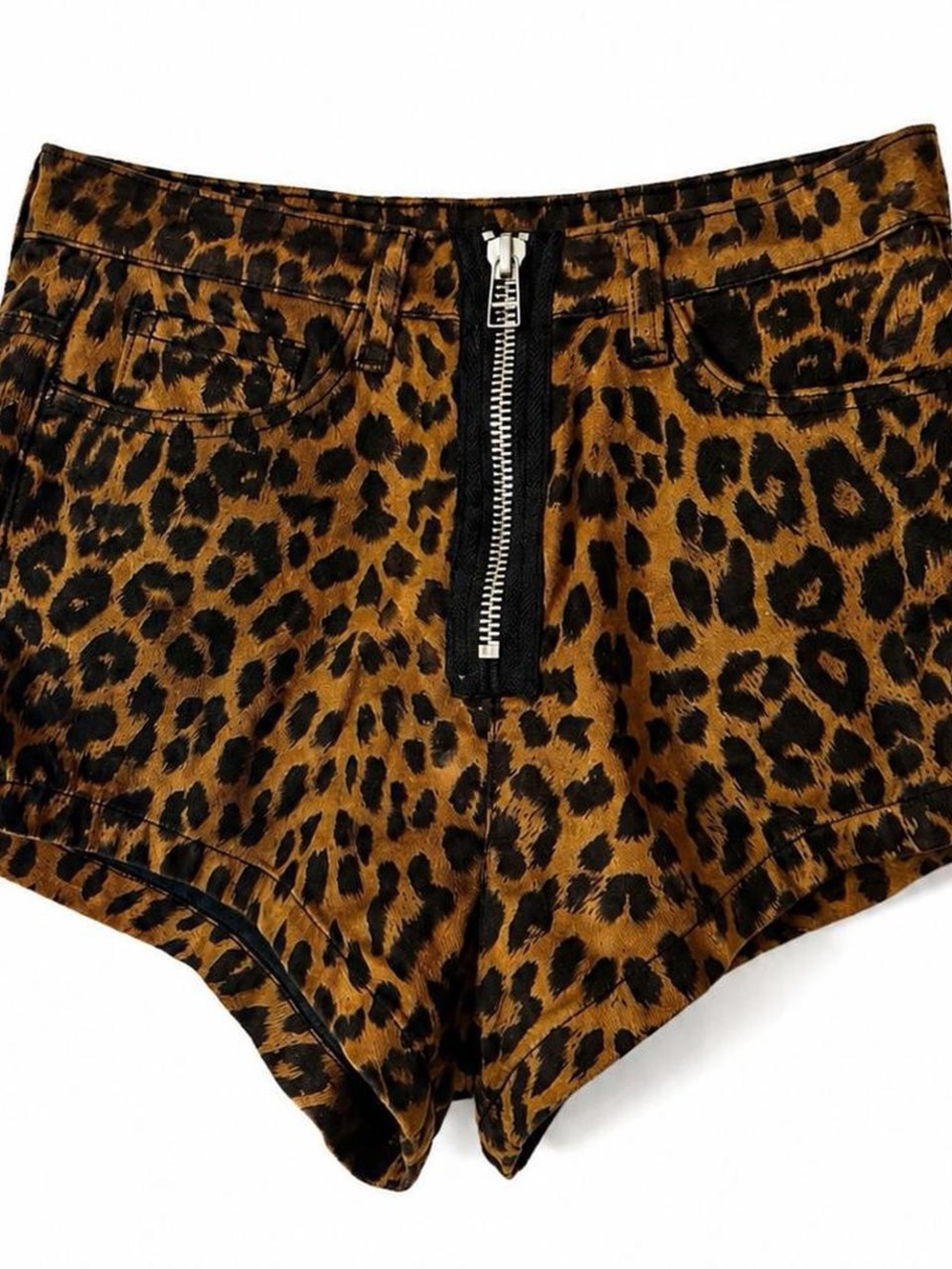 UNIF Leopard-Print hot pants - Picture 6 of 8